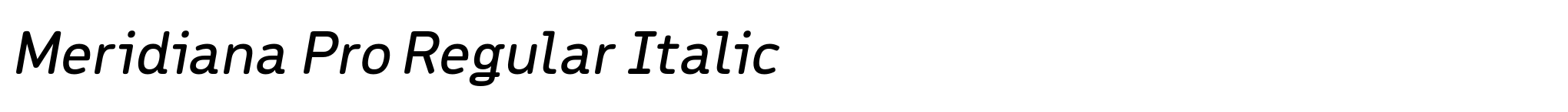 Meridiana Pro Regular Italic image